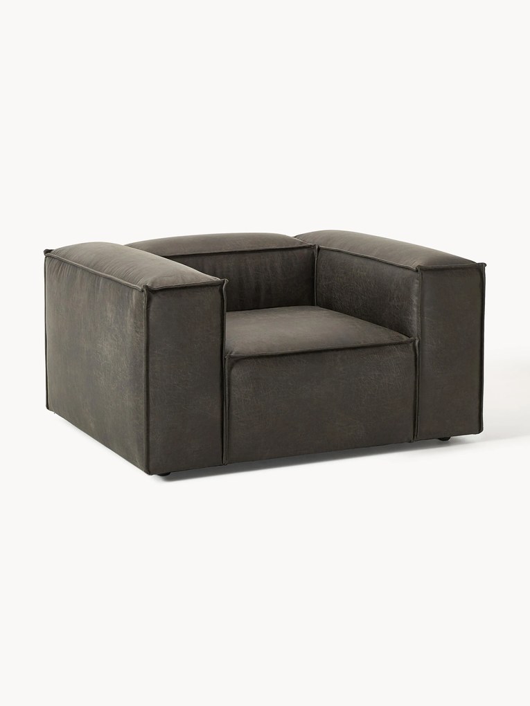 Fauteuil Lennon van gerecycled leer