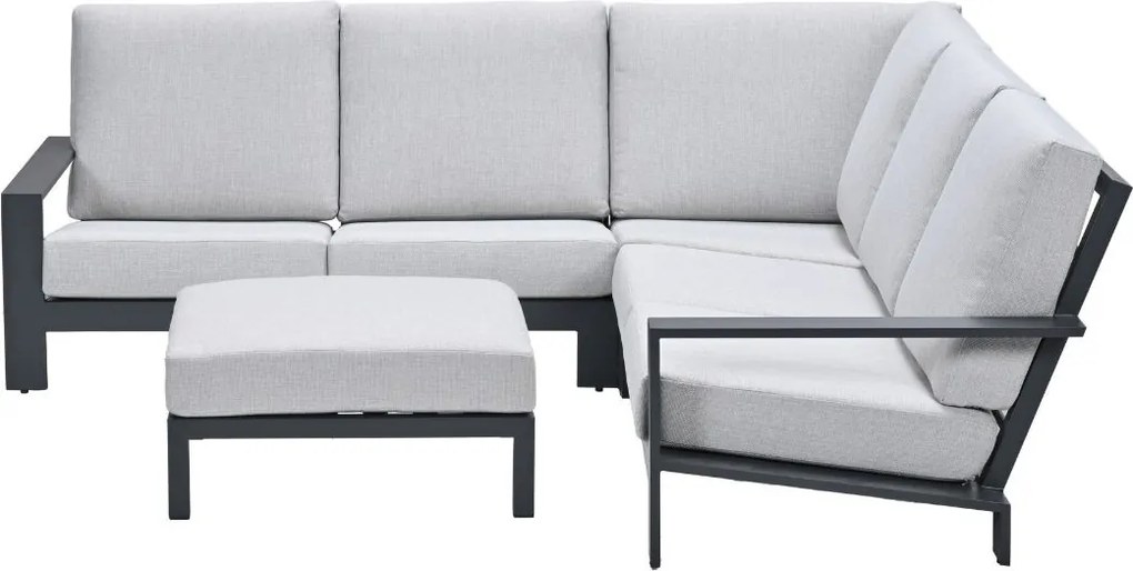Garden Impressions Coba loungeset 4-delig donker grijs - valley sand