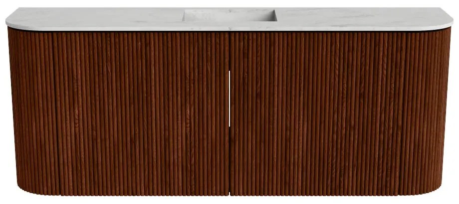 Mondiaz Joya DLux 105cm toiletmeubel ronding links/rechts ruby met wastafel faye midden 1 kraangat opalo