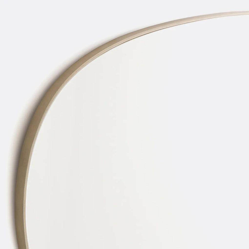 Organische vorm spiegel, lengte 63,5 cm, hoogte 53,3 cm, ORNICA