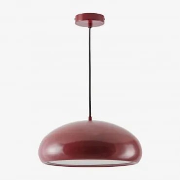 Plafondlamp In Metaal Hilma Wijn Rood - Sklum