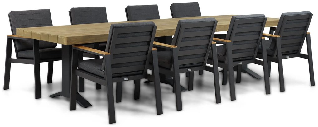 Tuinset 8 personen 330 cm Aluminium Grijs Lifestyle Garden Furniture Marietta/Superior