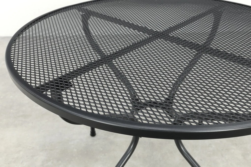 Royal Garden strekmetaal tuintafel rond - Ø90 cm. - Antraciet