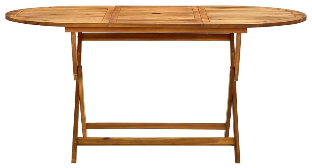 vidaXL Tuintafel inklapbaar 160x85x75 cm massief acaciahout