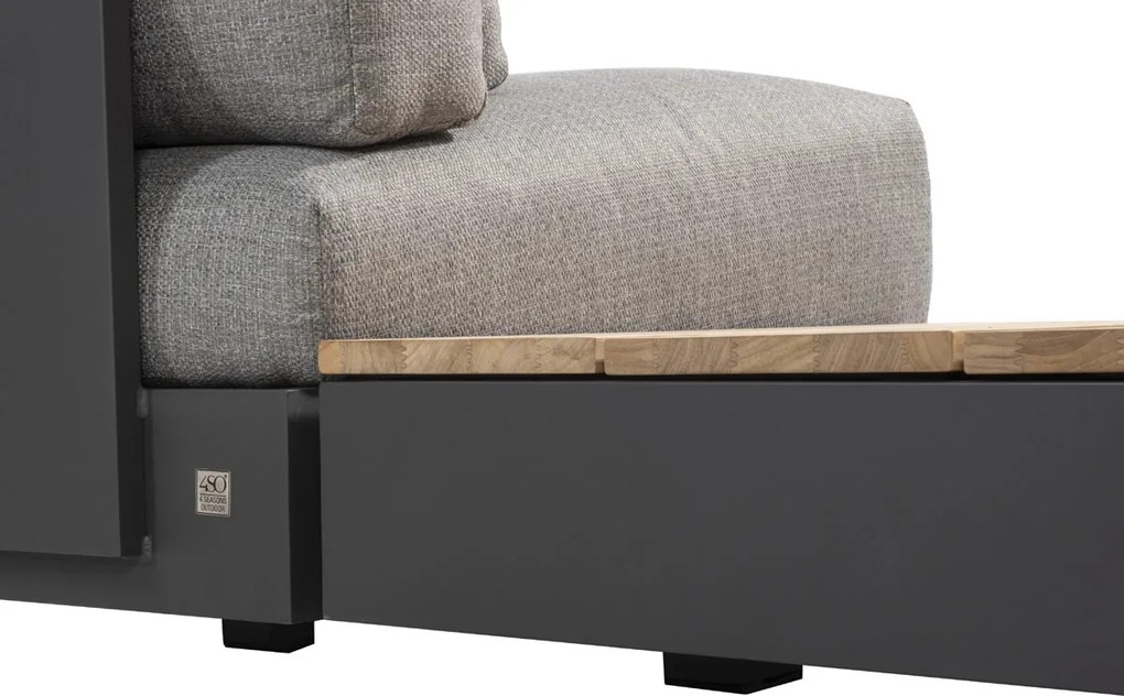 4 Seasons Outdoor Ibiza platform hoekbank XXL * SALE * Loungeset houtkleur weerbestendig