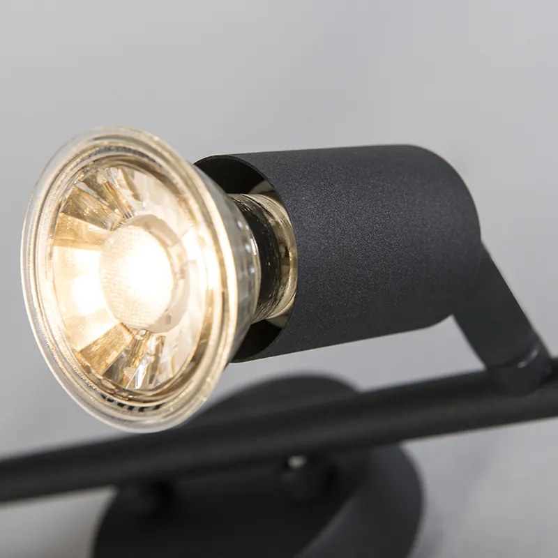 Industriële spot zwart kantelbaar 2-lichts - Jeany