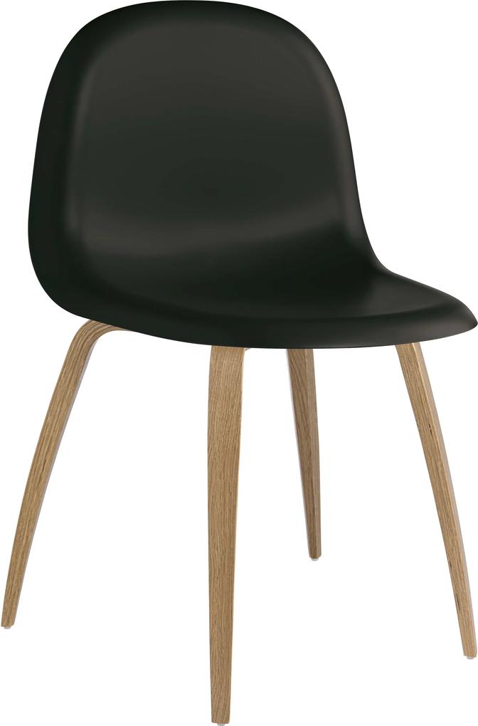 Gubi Gubi 3D HiRek stoel met eiken onderstel zwart