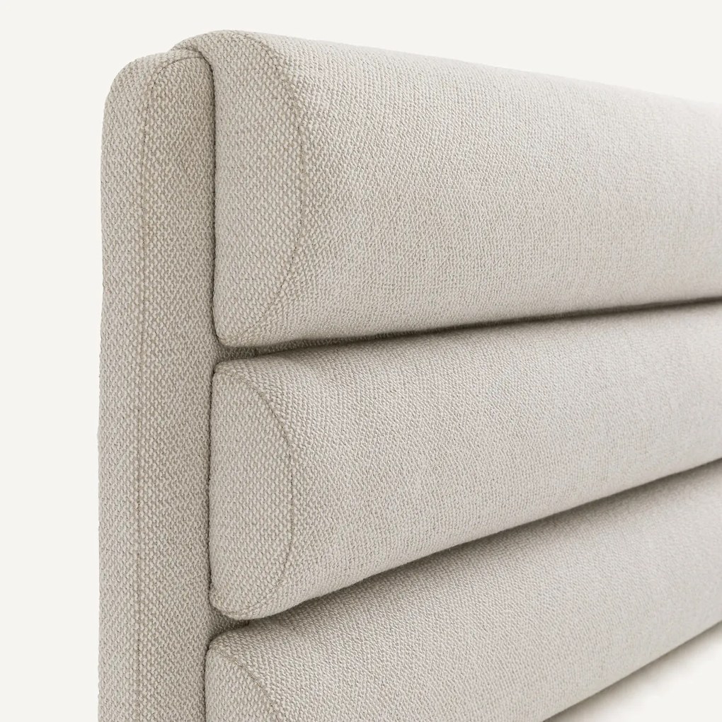 Bolvormig hoofdeinde, gemêleerde stof, breedte 220 cm, Kachka