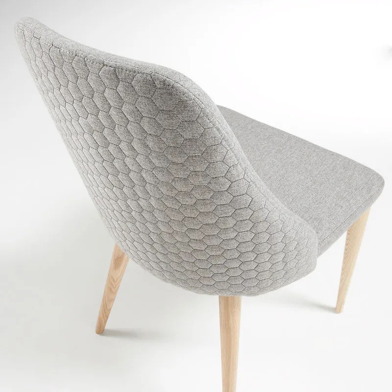 Kave Home Rosie Design Eetkamerstoel Lichtgrijs