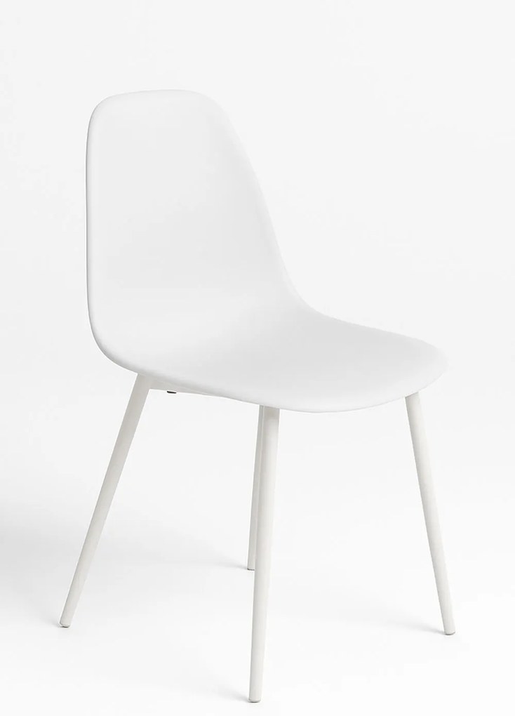Stoel White Teok Kunstleer