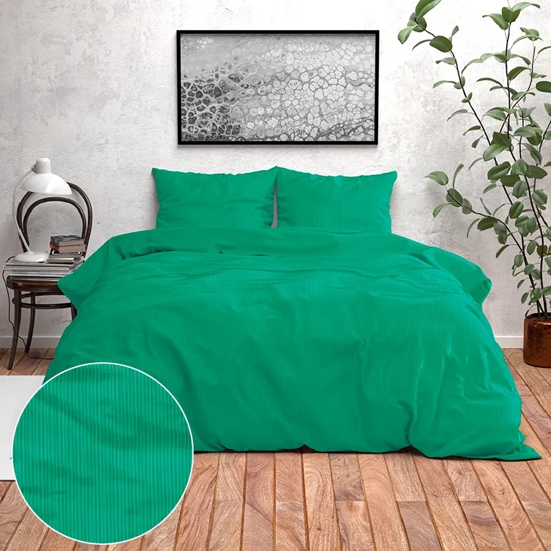 Zensation Beverly - Ultra Groen 1-persoons (140 x 220 cm + 1 kussensloop) Dekbedovertrek