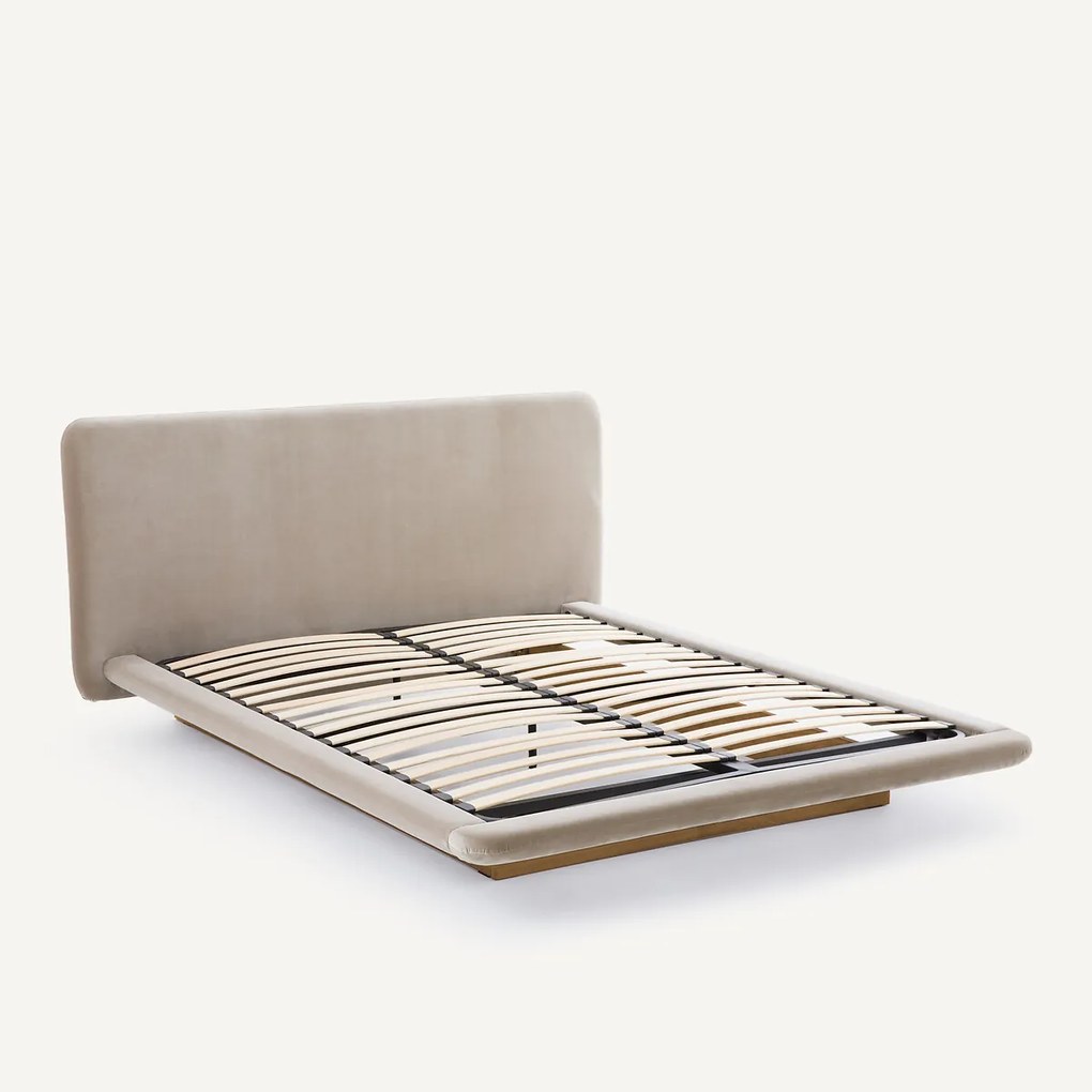 2-zits platform bed, essen en fluweel, SLICE