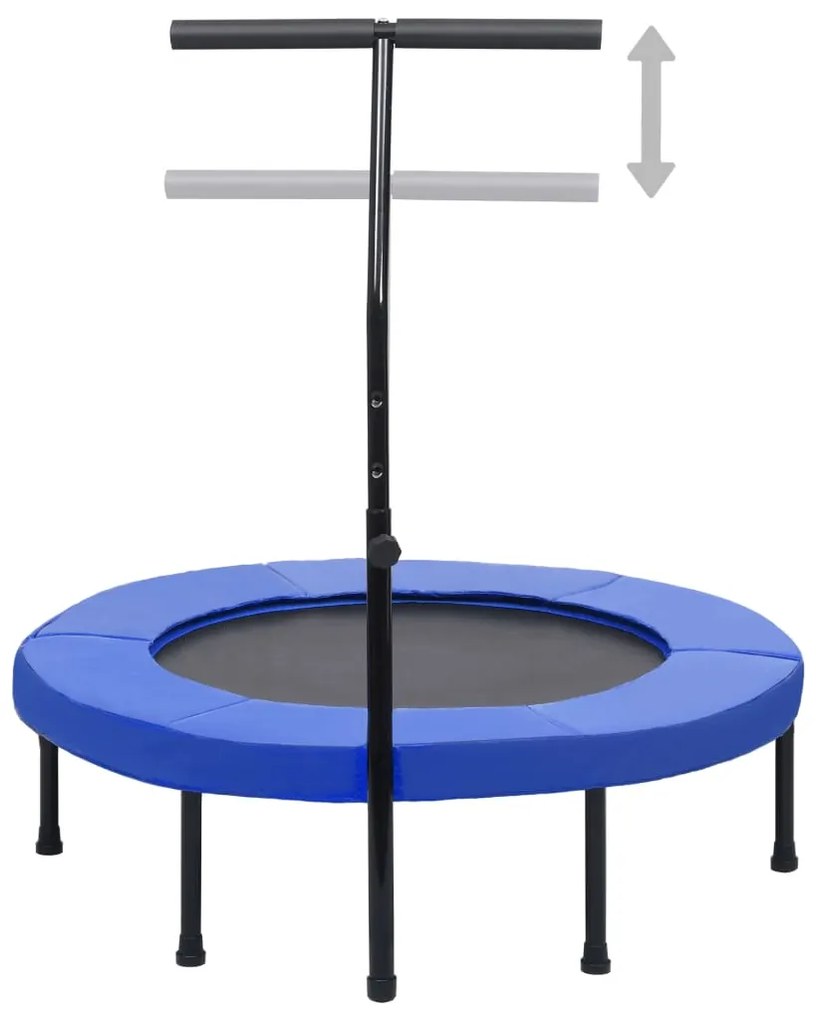 vidaXL Fitnesstrampoline met handgreep en veiligheidsmat 102 cm