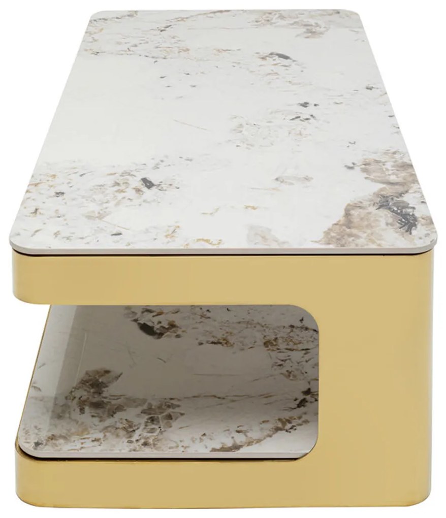 Kare Design Nube Duo Design Salontafel Goud - 130 X 70cm.