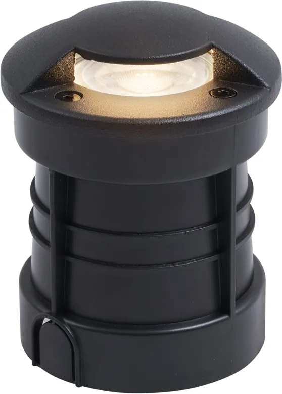 Set van 6 moderne grondspots zwart GU10 50mm 2-lichts effect IP65 - Cellar