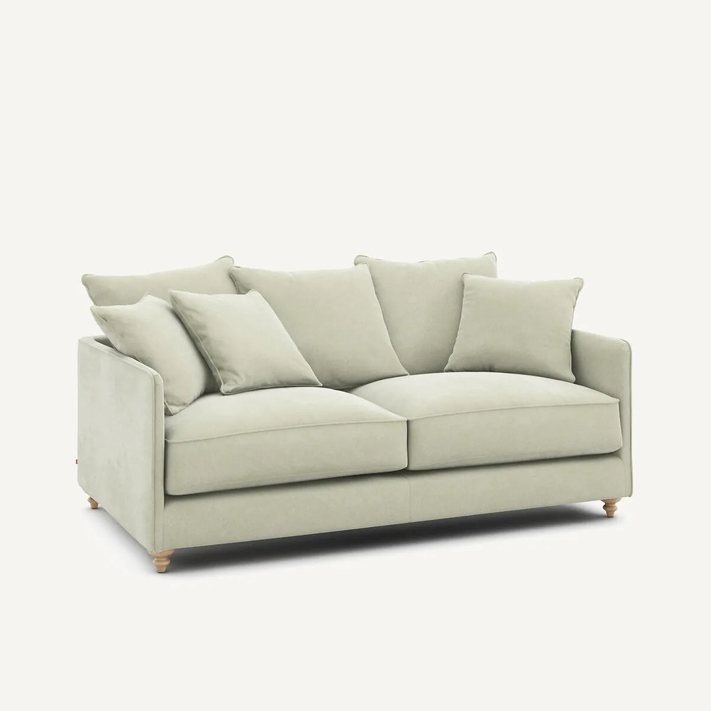 Compacte slaapbank in stonewashed fluweel, Lazare