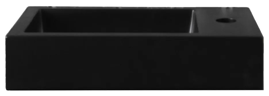 SaniGoods Mika toiletmeubel met ribbelfront 40x22.3x50cm zwart