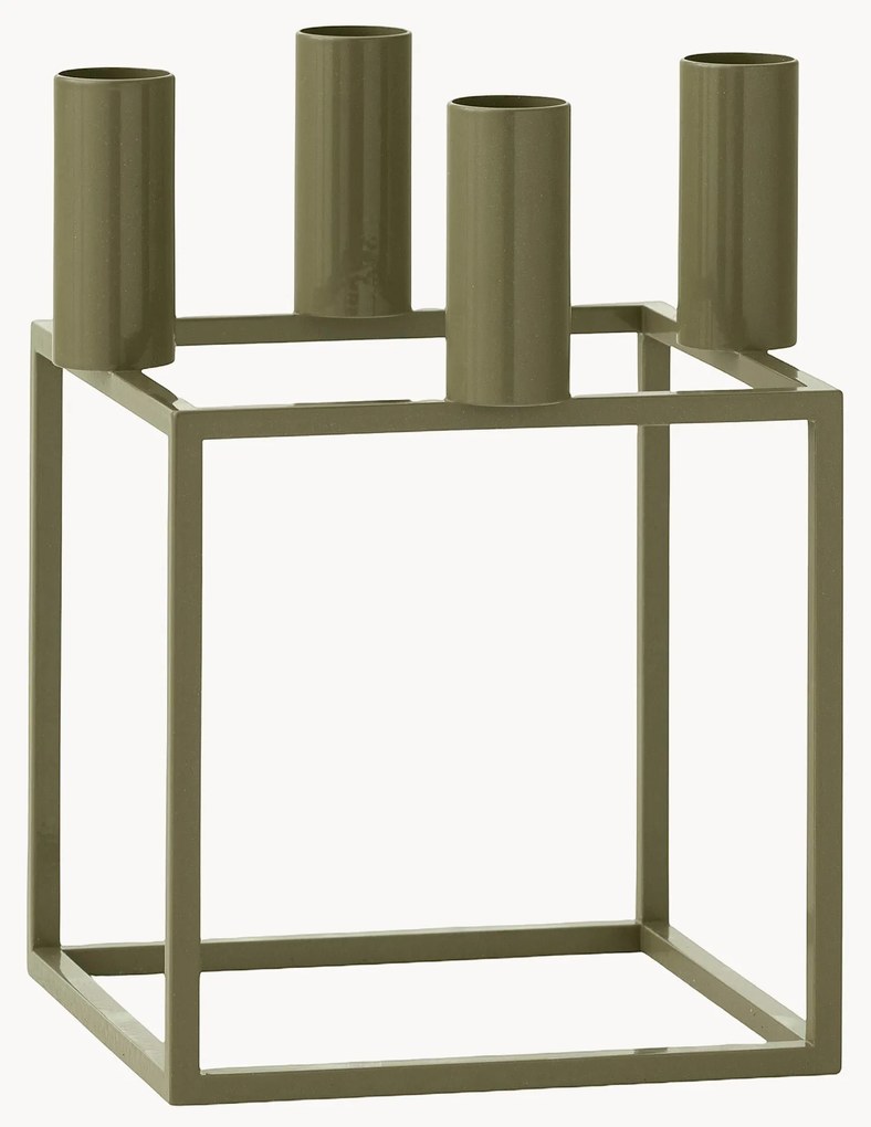 Metalen kaarshouder Kubus