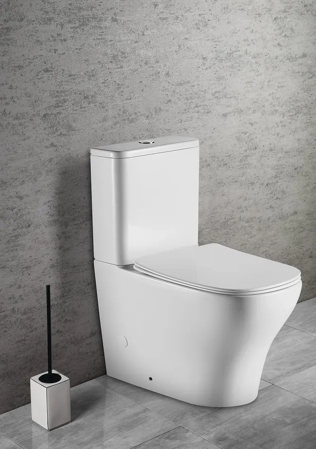 Sapho Bello randloos toilet wit 38x81x66cm