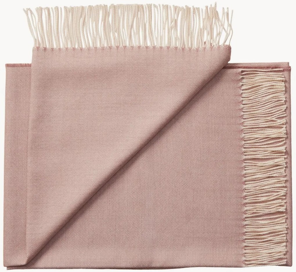 Baby-alpaca plaid Panama met franjes