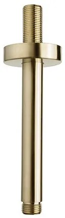 Mueller Gold inbouw regendouche rond met 20cm hoofddouche en plafondarm 15cm messing geborsteld