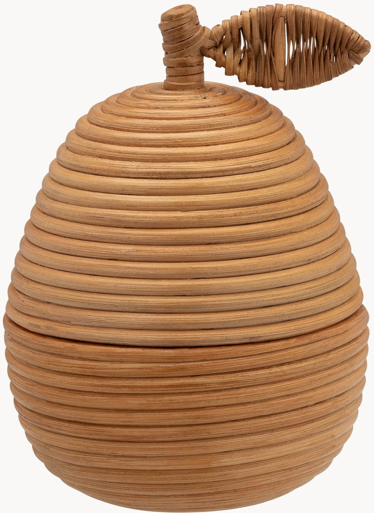 Handgemaakte opbergdoos Pear met deksel