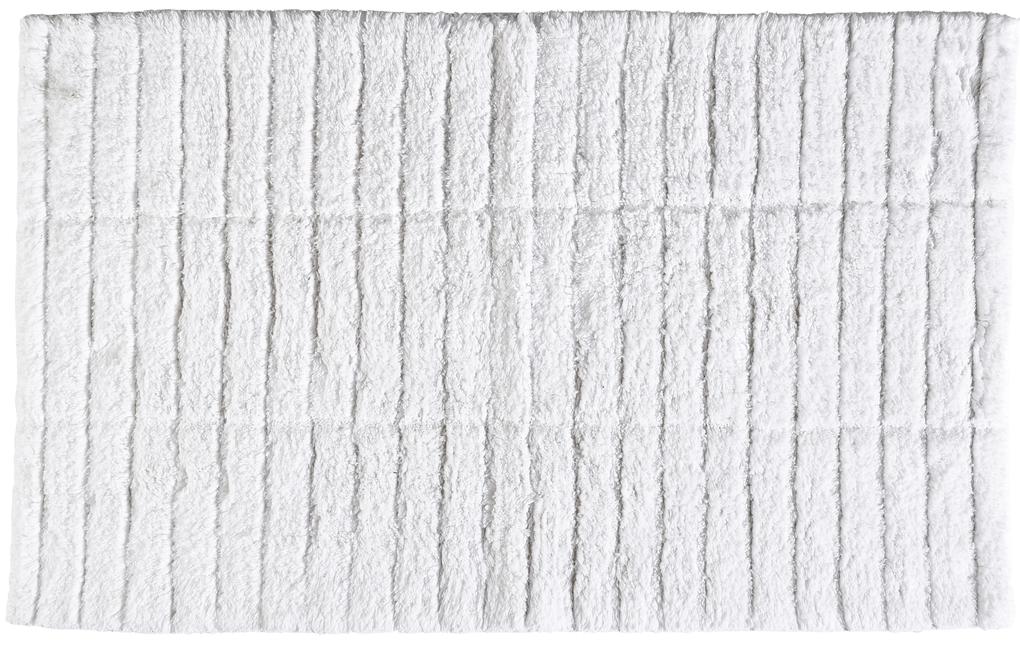 Badmat - tiles - wit - 100% katoen - 80 x 50 cm