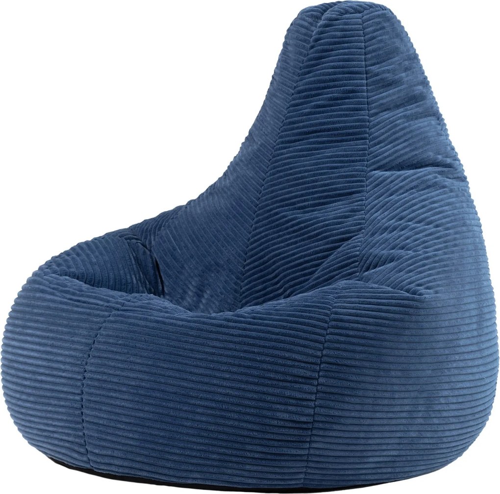 Cloudy Cord Zitzak Stoel - Denim Blauw