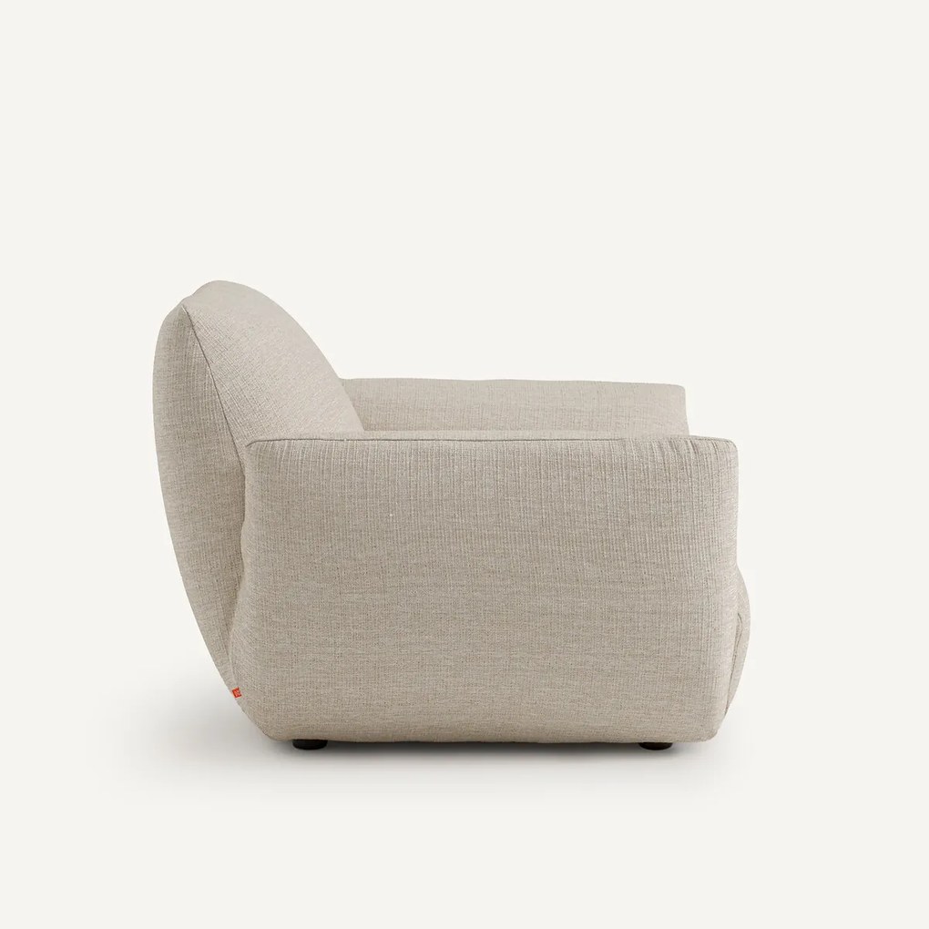 Fauteuil in canvas stof, Spogano