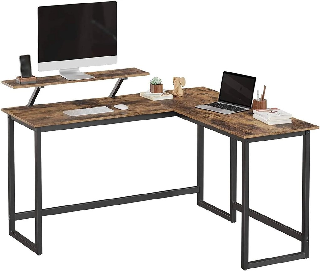 Hoekbureau Ludo met monitorstandaard | BOSTIC