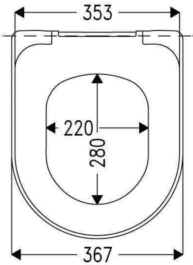 Eastbrook Kompact toiletzitting wit glans