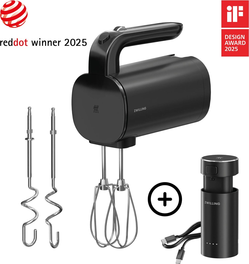 ZWILLING XTEND Cordless Hand Mixer Starter Set, Startset inclusief batterij - XTEND - ZWILLING