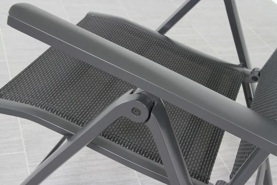 Hartman verstelbare tuinstoel Roma - Aluminium armleuning -