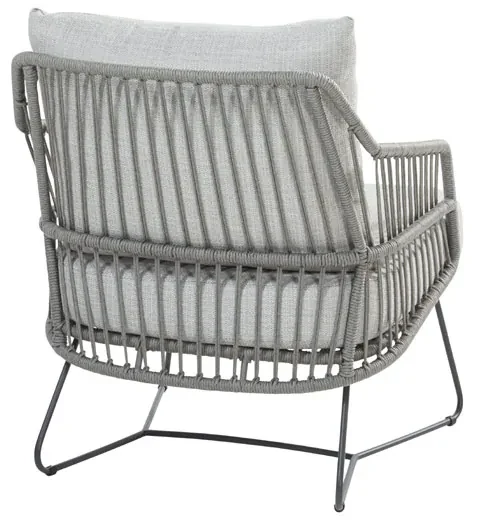 4 Seasons Outdoor Ancora loungestoel antraciet Silver Grey SALE Loungestoel antraciet weerbestendig