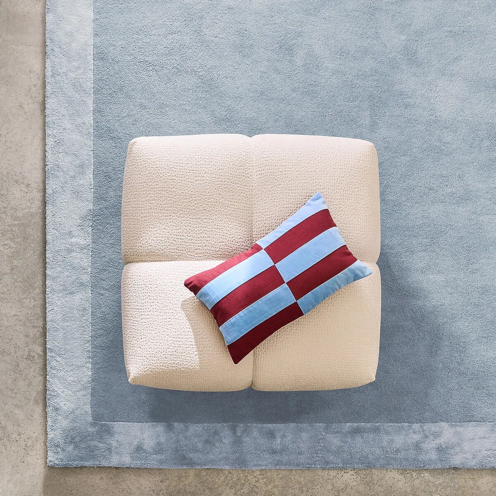 Poef, reliëfstof, L83 cm, Nuria