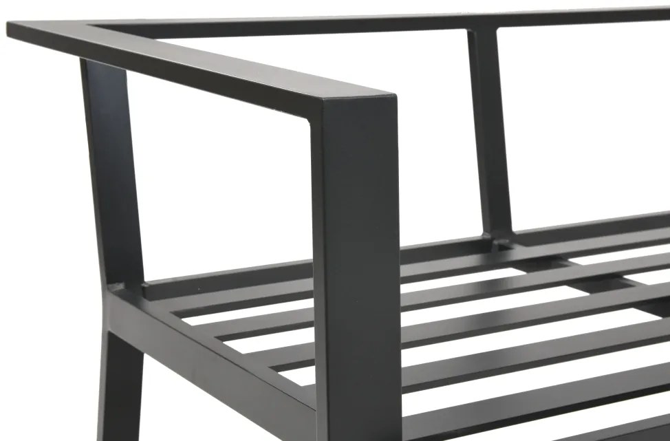 Aluminium 3-zitsbank Sydney Garden Point antraciet