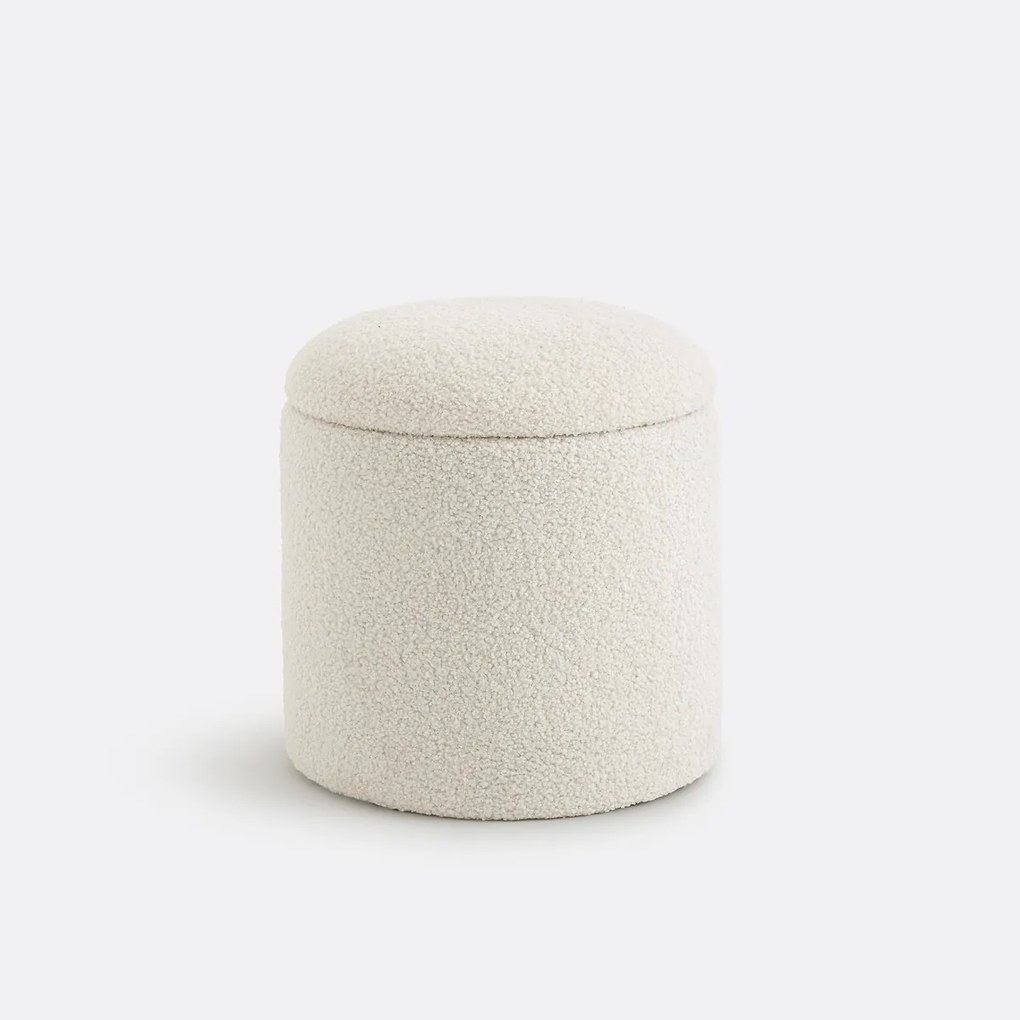 Poef met kist, bouclette, Timour