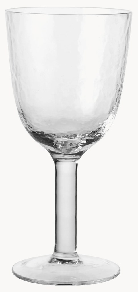 Witte wijnglas Hammered