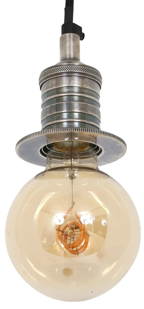 Pollux antiek zilver hanglamp – aluminium hanglamp E27 elegant design