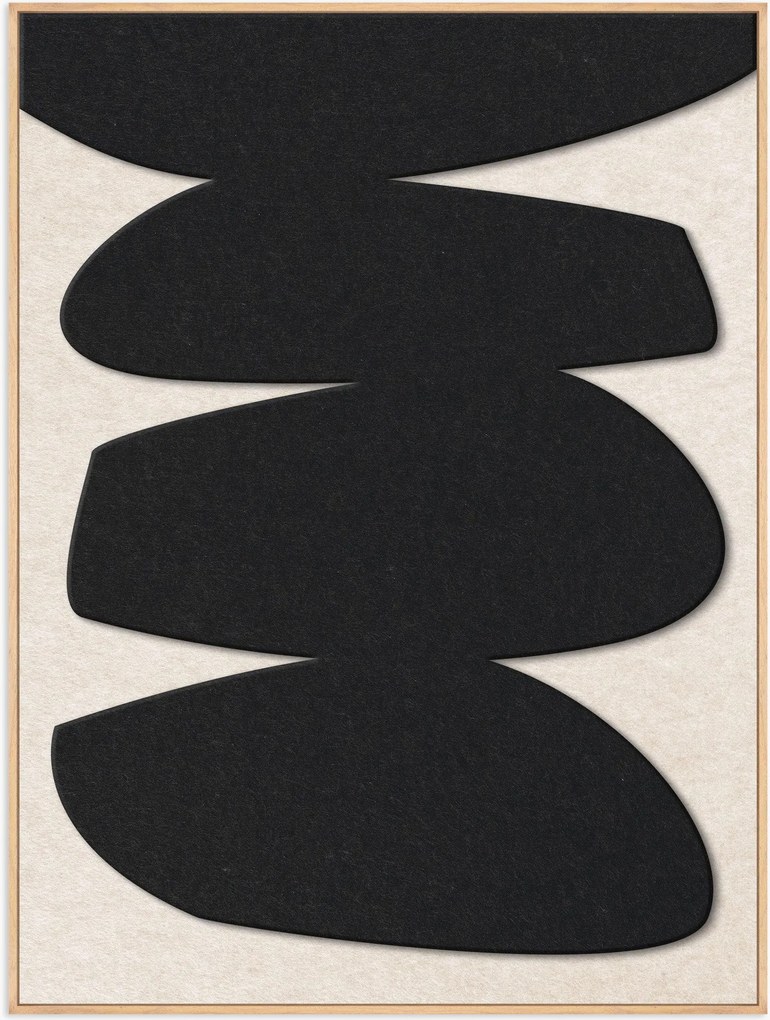Ingelijste akoestische wandkunst Stone Balance 1