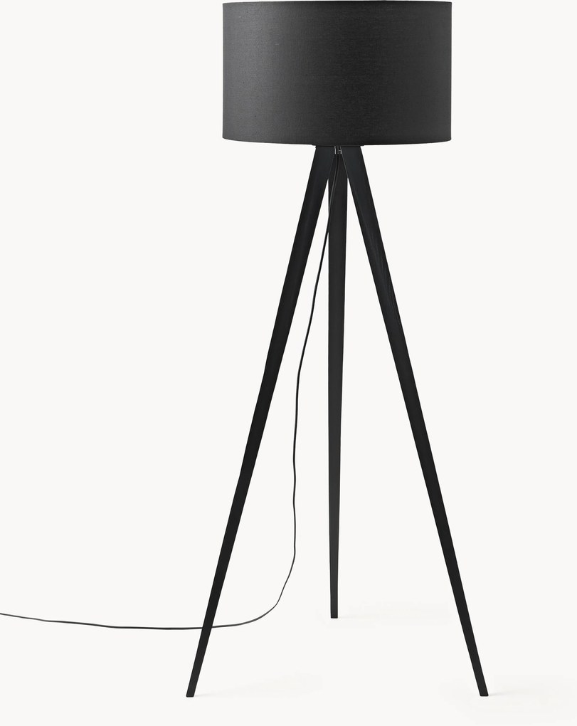 Tripod vloerlamp Jake van massief hout