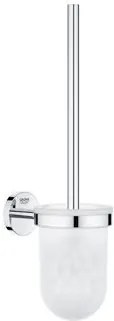 Grohe Bau Cosmopolitan closetborstelgarnituur m. glazen inzet wandmontage chroom