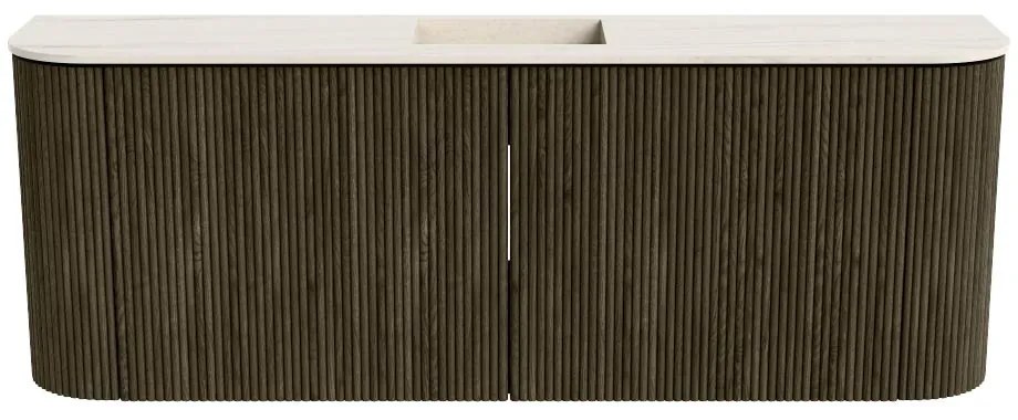 Mondiaz Joya DLux 115cm toiletmeubel ronding links/rechts shadow met wastafel faye midden 1 kraangat meli
