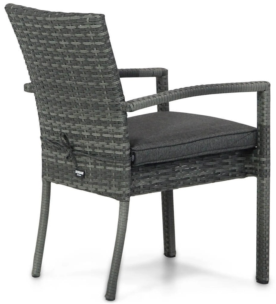 Tuinset 6 personen 217 cm Wicker Grijs Domani Furniture Albergo/Young
