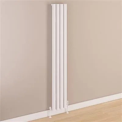 Eastbrook Kelmscott radiator 30x180cm aluminium 957W wit mat