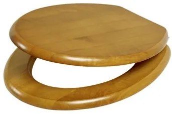 Plieger Classic closetzitting massief hout m. metalen bevestigingsset eiken