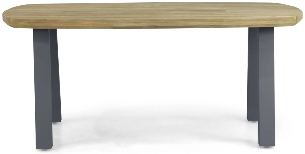 Lifestyle Garden Furniture Falcon/Glasgow Dining Tuinset X Aluminium/Teak Grijs