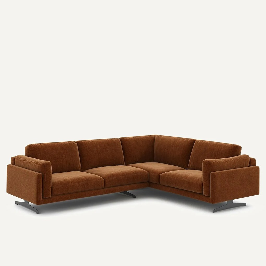 Chenille fluwelen hoekbank, César