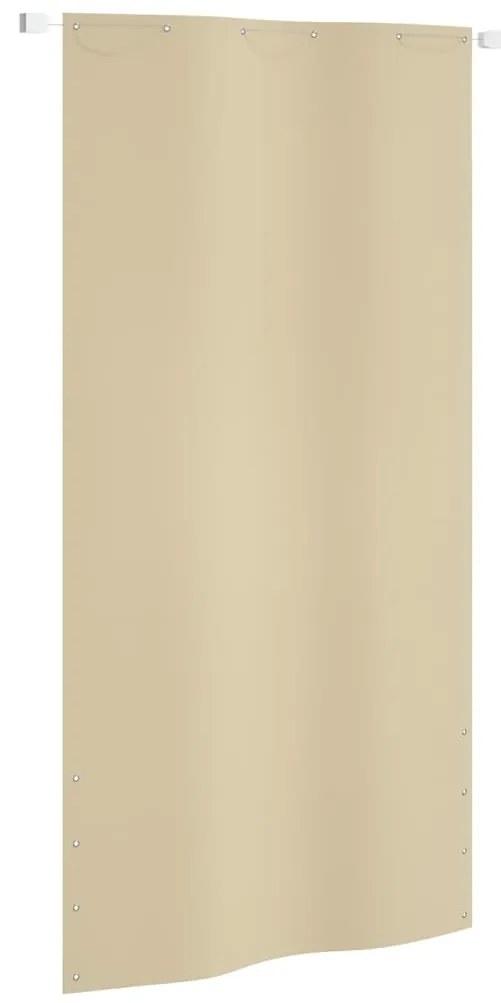 vidaXL Balkonscherm 120x240 cm oxford stof beige