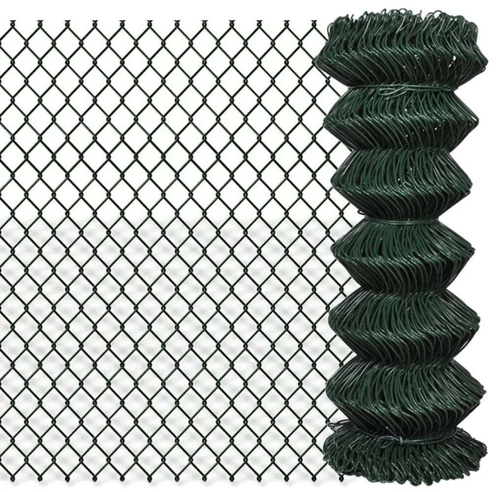 vidaXL Gaashek 1x25 m staal groen